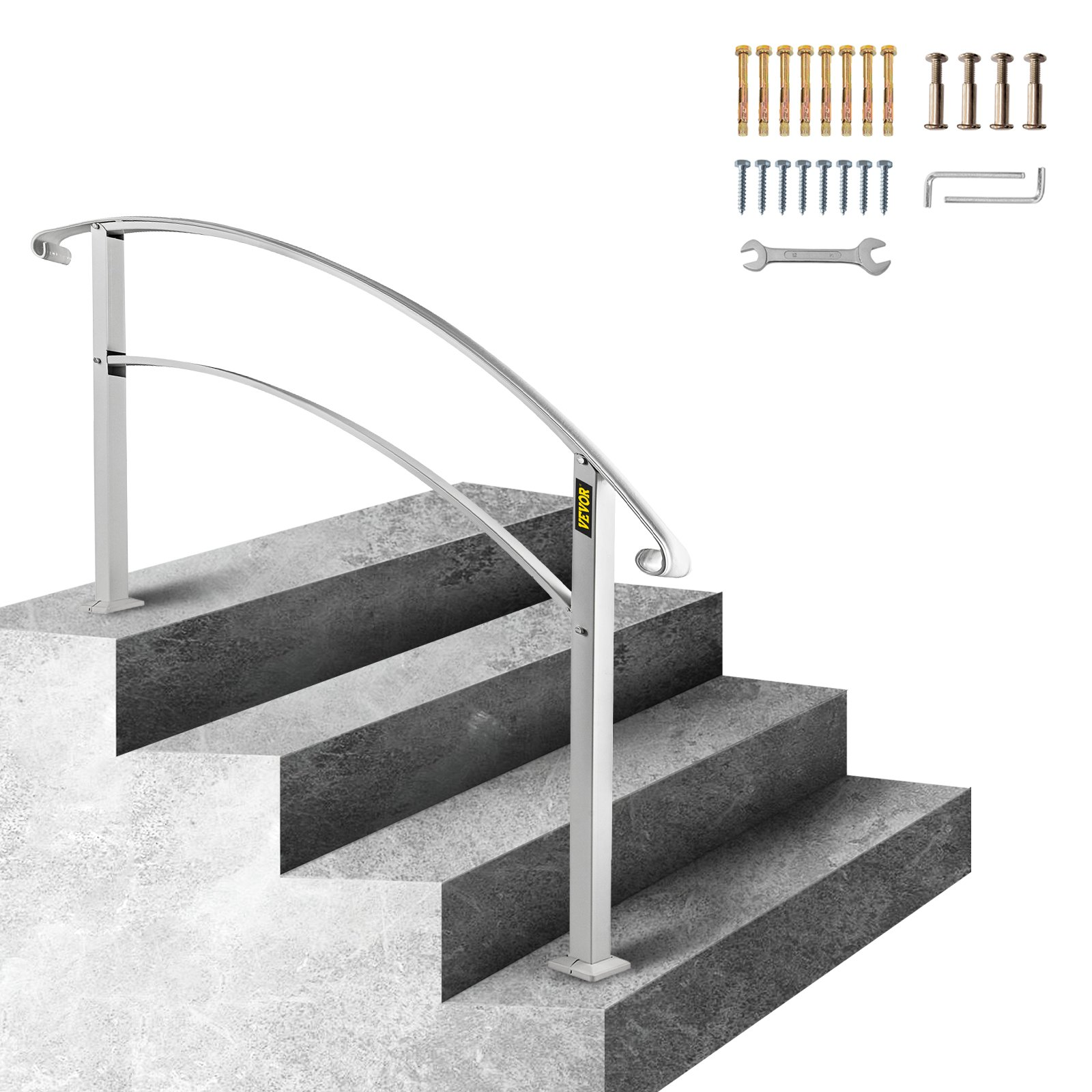 Barandillas para escaleras exteriores 4FTHWTYFSW | VEVOR