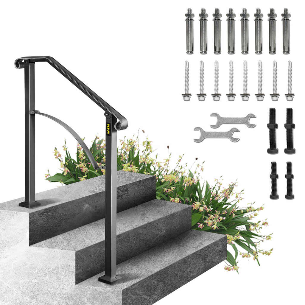 Barandillas para escaleras exteriores LTFS2H3BHS | VEVOR
