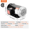 Motor eléctrico de 2 HP, 3450 rpm, CA 230 V/460 V