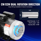 Miniatura del producto Motor eléctrico de 2 HP | VEVOR
