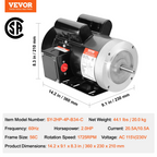 Miniatura del producto Motor eléctrico de 2 HP | VEVOR