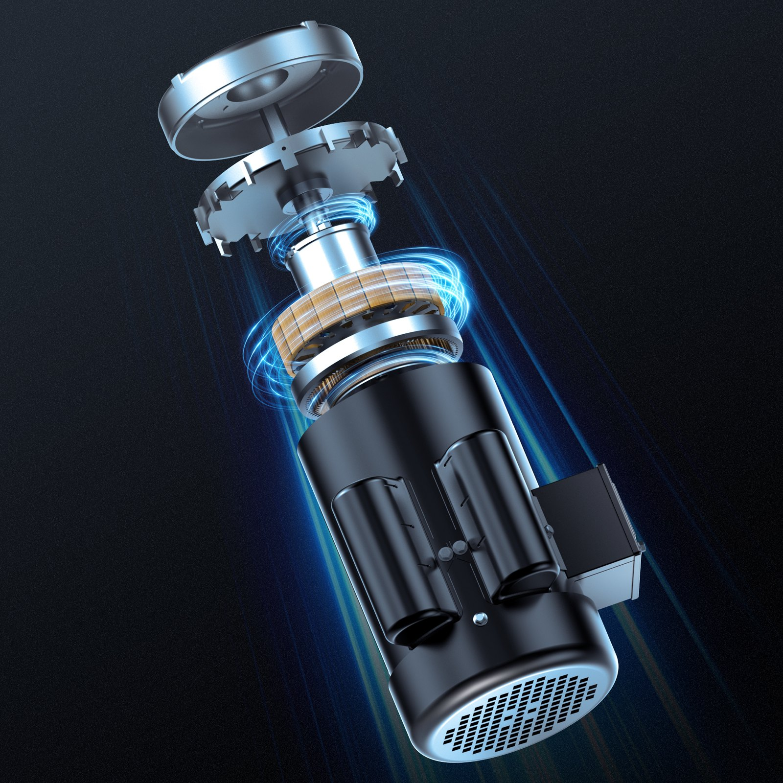 Motor eléctrico de 2 HP, 1725 rpm, CA 115 V/230 V | VEVOR