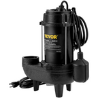 Bomba sumergible para aguas residuales, 3/4 HP | VEVOR