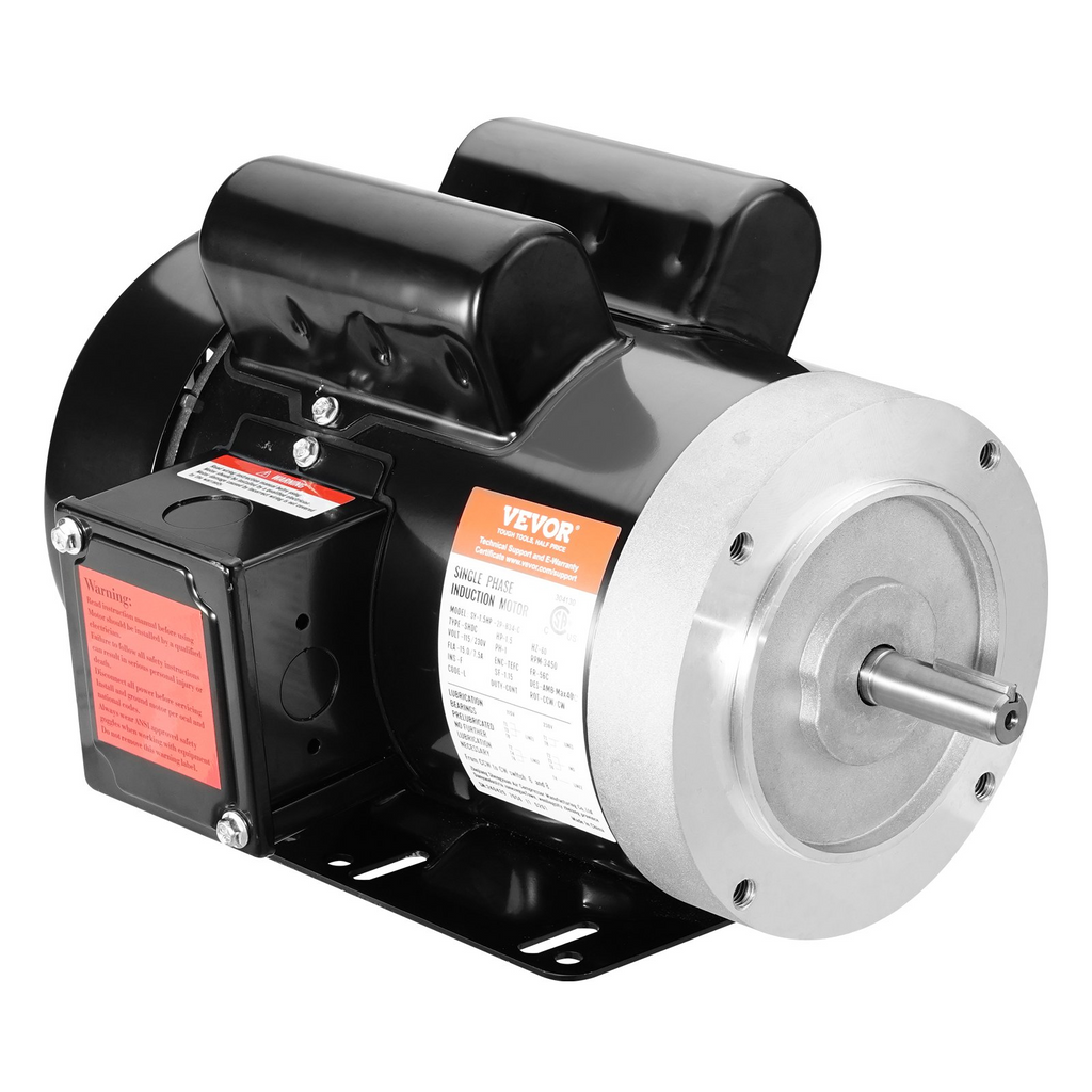 Motor eléctrico de 1, 5 HP, 3450 rpm, CA 115 V/230 V, 1,5 HP | VEVOR