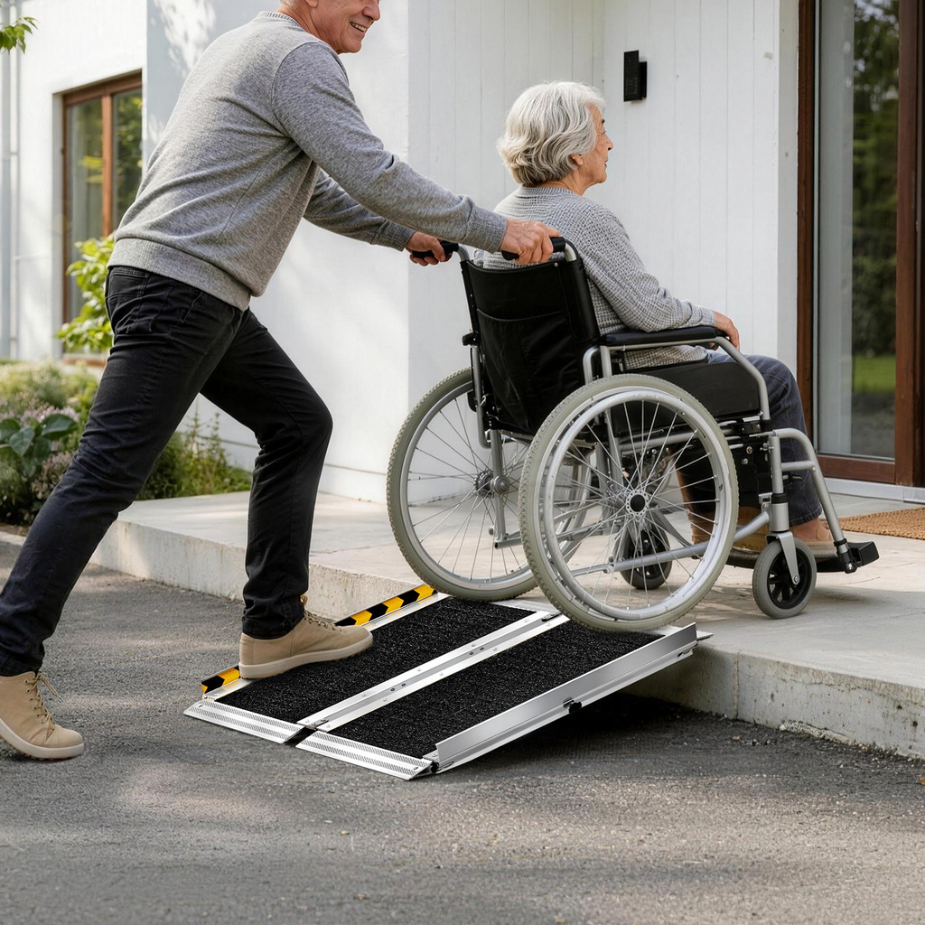 Rampa portátil para silla de ruedas, 60 cm | VEVOR