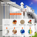 Depósito de pintura en aerosol a presión, 10 L/2.5 gal | VEVOR