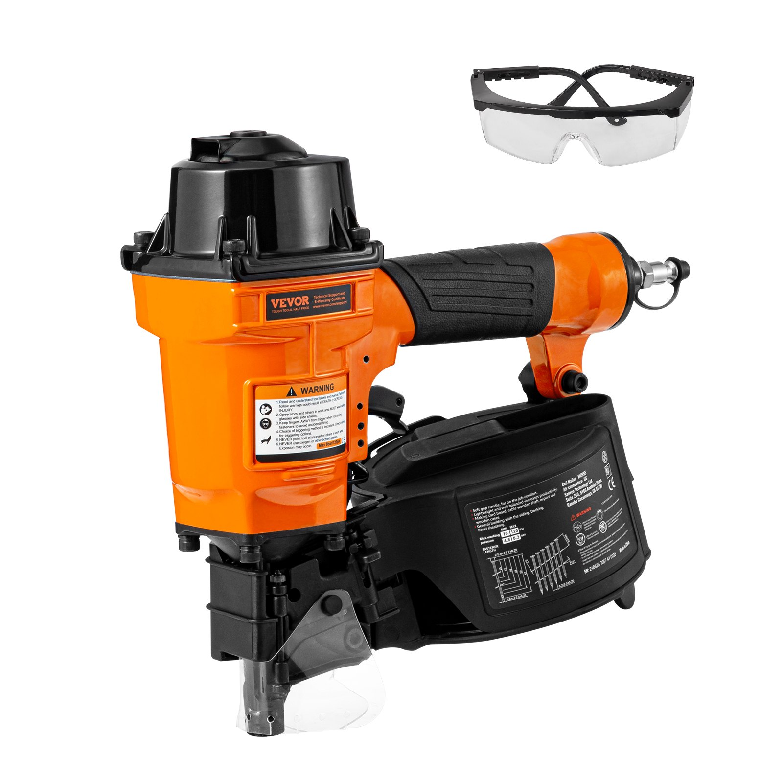 Clavadora neumática para revestimientos Coil MCN55 | VEVOR