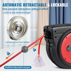 Carrete de cable de extensión retráctil SSSJXQ65FT | VEVOR