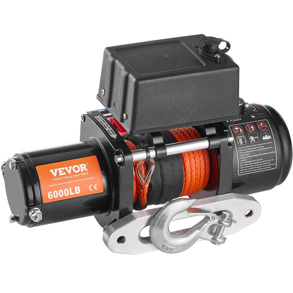 Electric Winch, 6000 lb | VEVOR