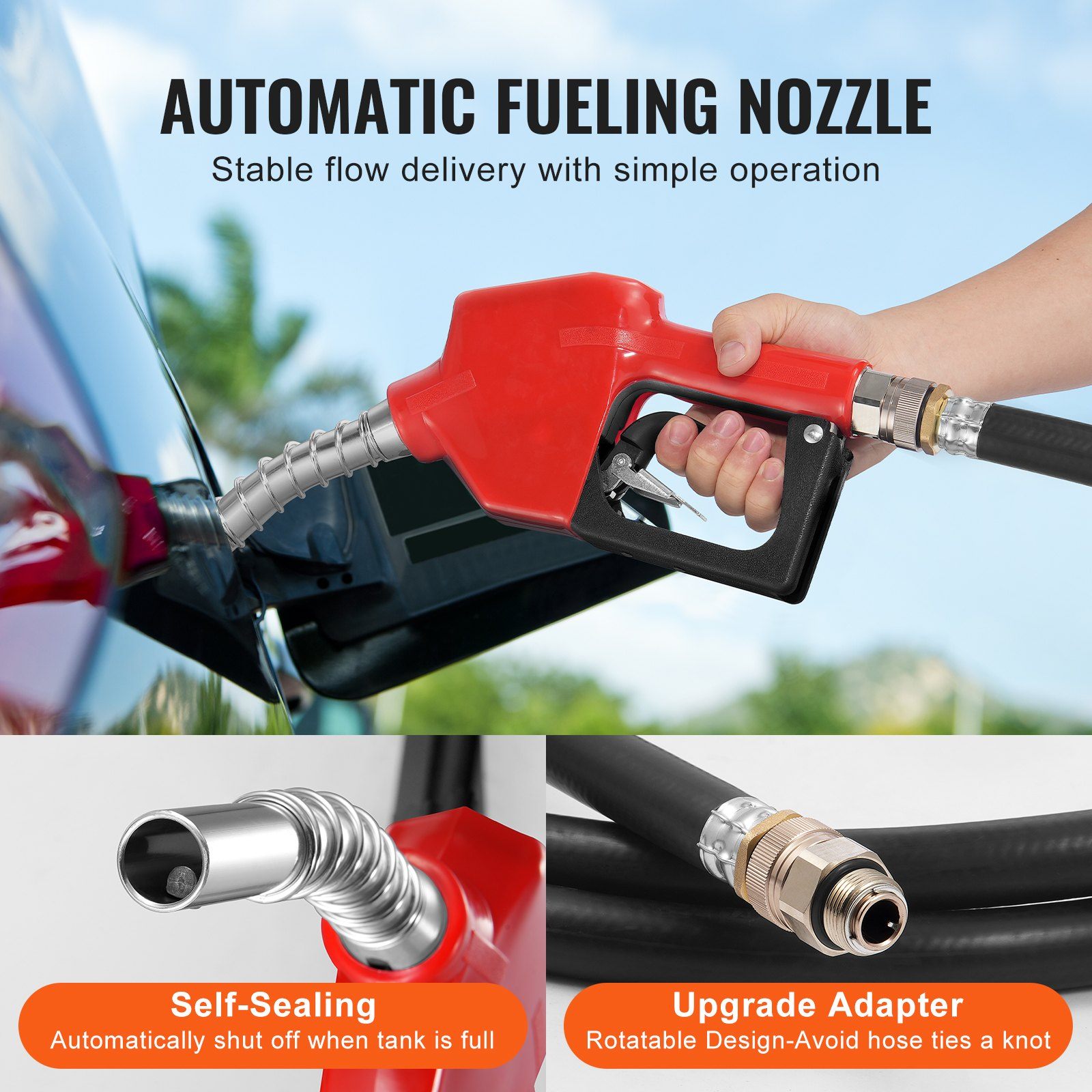 Tanque portátil de diésel y gasolina, 48 galones | VEVOR