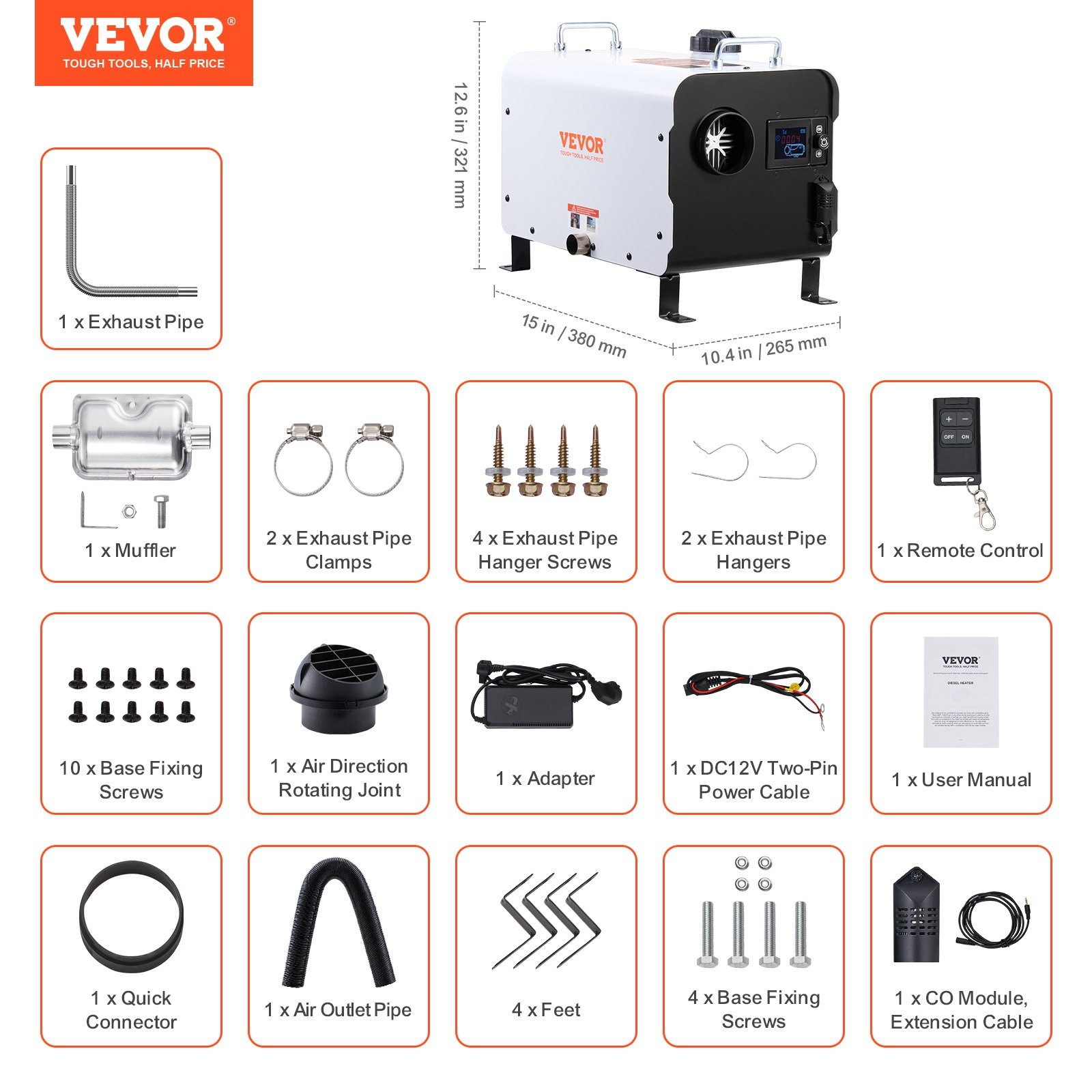 Calefactor diésel de 8 kW