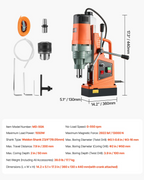 Taladro magnético, motor de 1550 W | VEVOR