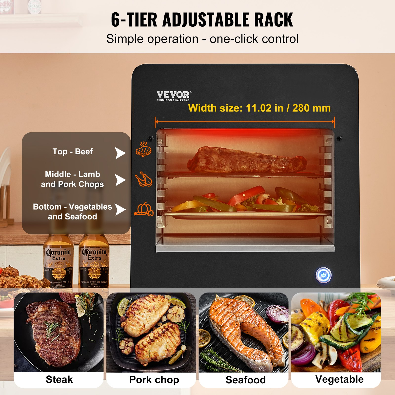 Electric Steak Grill | VEVOR