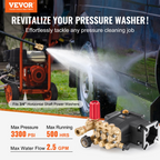 Bomba para hidrolavadora, 3300 PSI | VEVOR