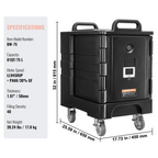 Transportador de bandejas de alimentos isotérmico SPBWXHSLLD | VEVOR