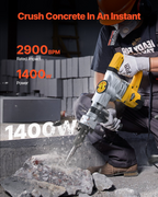 Martillo neumático de demolición, 1400 W, 2900 BPM | VEVOR
