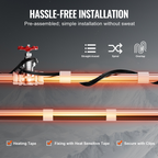 Cable calefactor autorregulable para tuberías | VEVOR