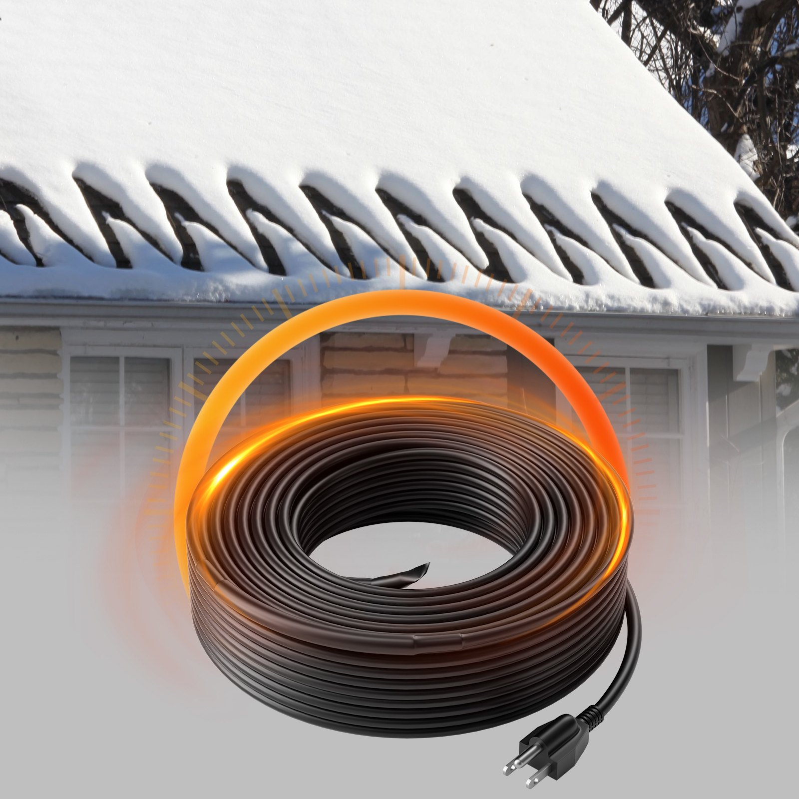 Cable calefactor autorregulable para tuberías | VEVOR