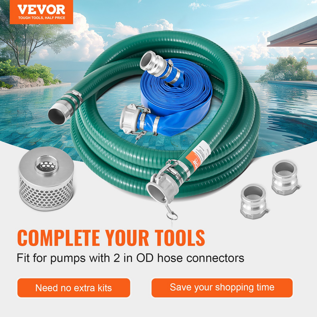 Kit de manguera de succión para bomba de agua | VEVOR
