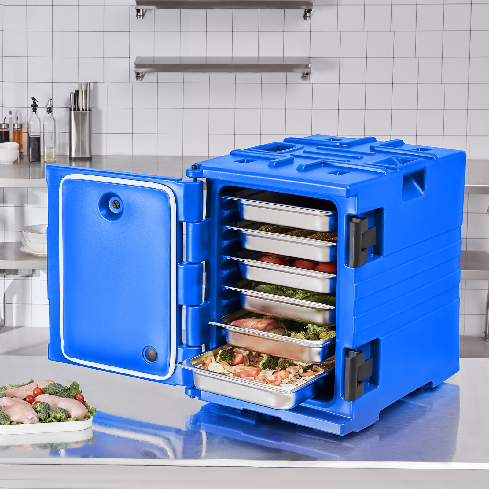 Transportador de bandejas de alimentos isotérmico SPBWXLSLLD | VEVOR