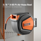 Carrete de manguera de aire retráctil FBSKQRGJP6 | VEVOR