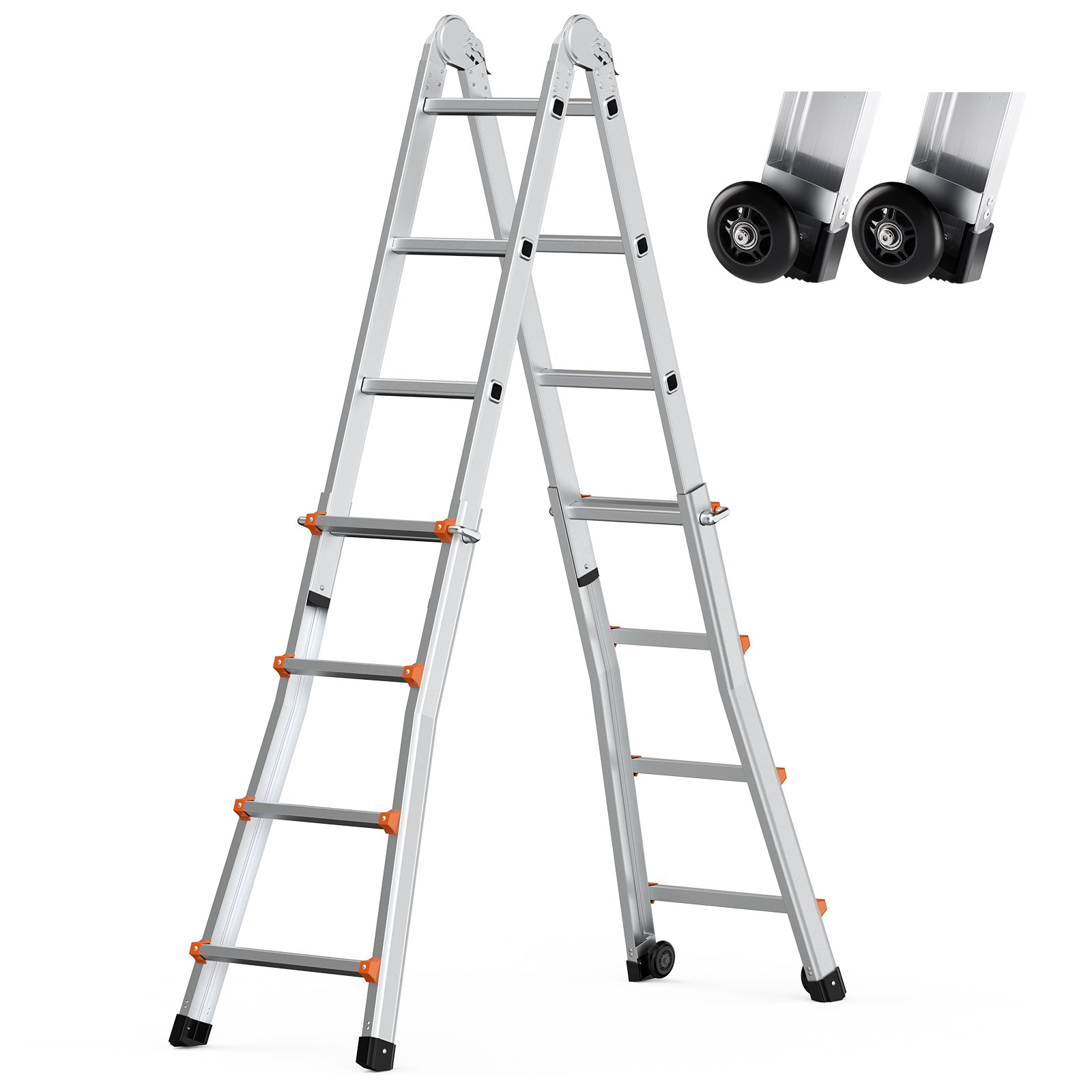 Escalera telescópica tipo A, 4, 72 m (15, 5 pies)