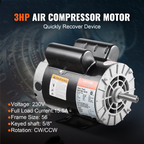 Motor eléctrico para compresor de aire de 3 HP | VEVOR