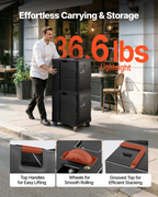 Transportador de bandejas de alimentos aislado, 95 cuartos | VEVOR