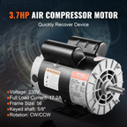 Motor compresor de aire de 3, 7 HP | VEVOR
