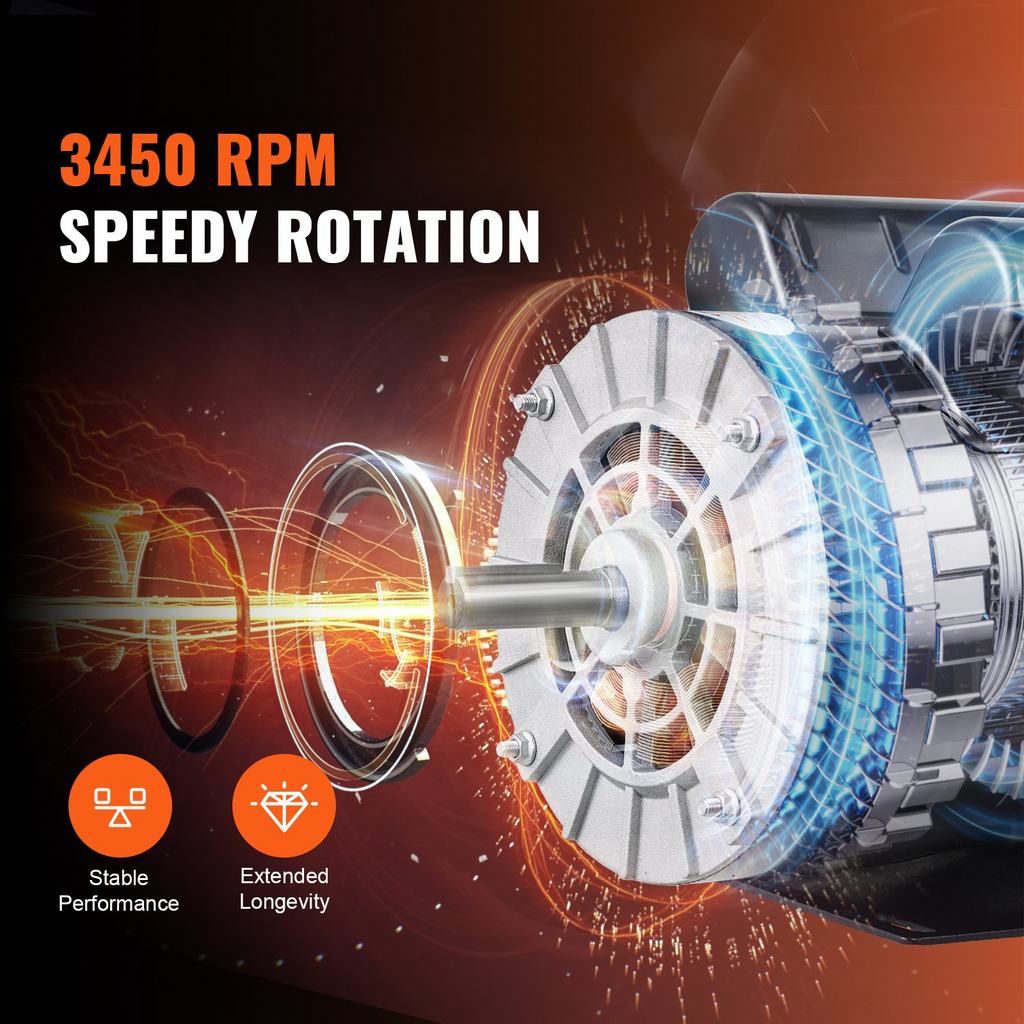 Motor compresor de aire de 3, 7 HP | VEVOR