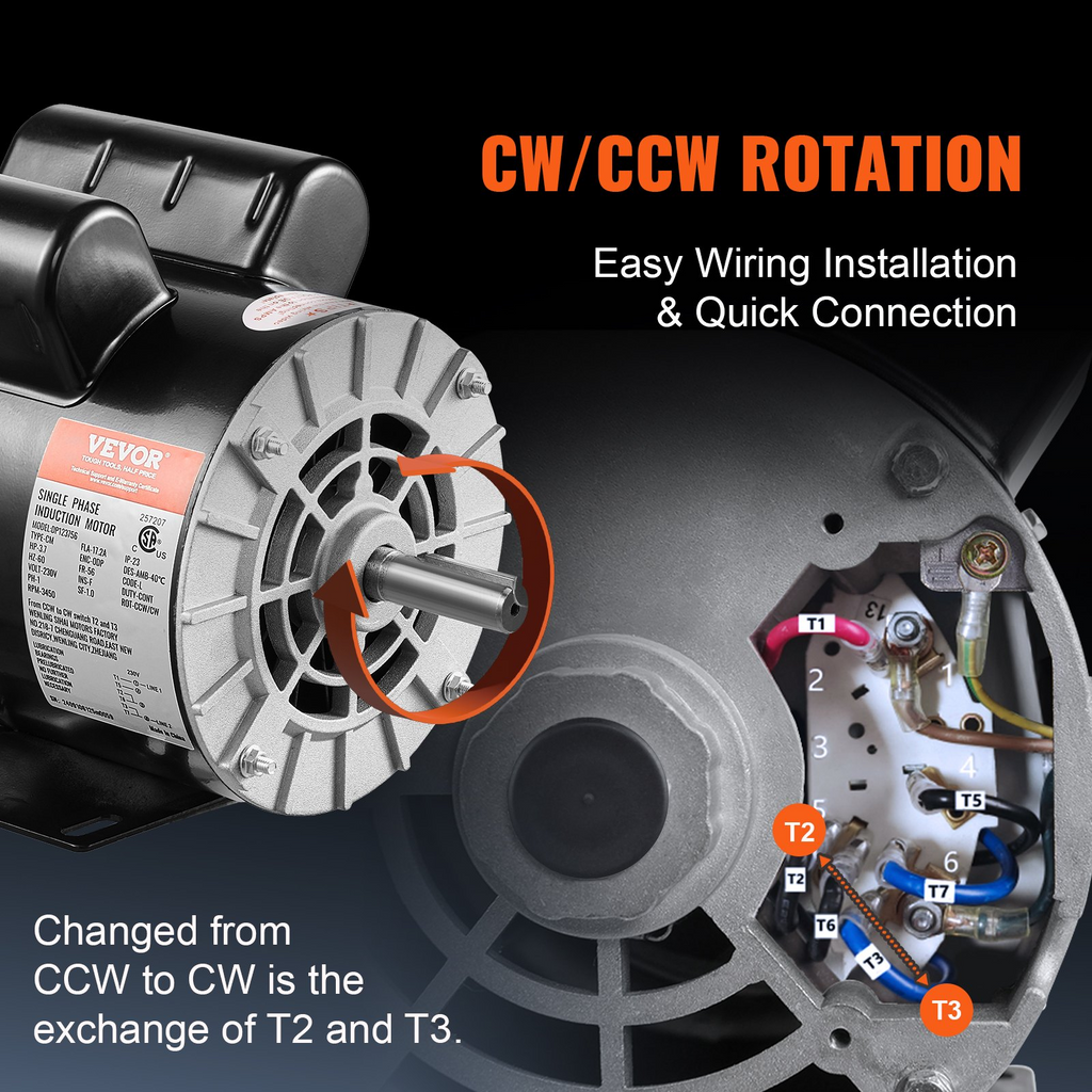 Motor compresor de aire de 3, 7 HP | VEVOR