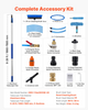 Kit de limpieza de paneles solares, 7, 9 m (26 pies)