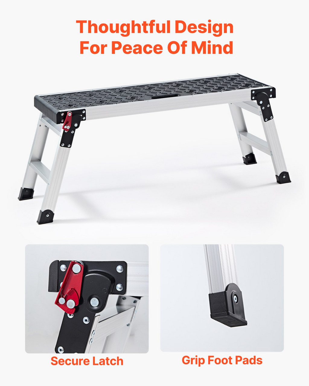 Plataforma de trabajo plegable, 31 cm | VEVOR