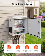 Caja eléctrica exterior, carcasa abatible impermeable IP65 TGDQX24241 | VEVOR