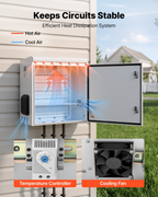 Caja eléctrica exterior, carcasa abatible impermeable IP65 TGDQX24241 | VEVOR