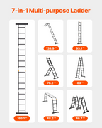 Escalera plegable multiusos | VEVOR