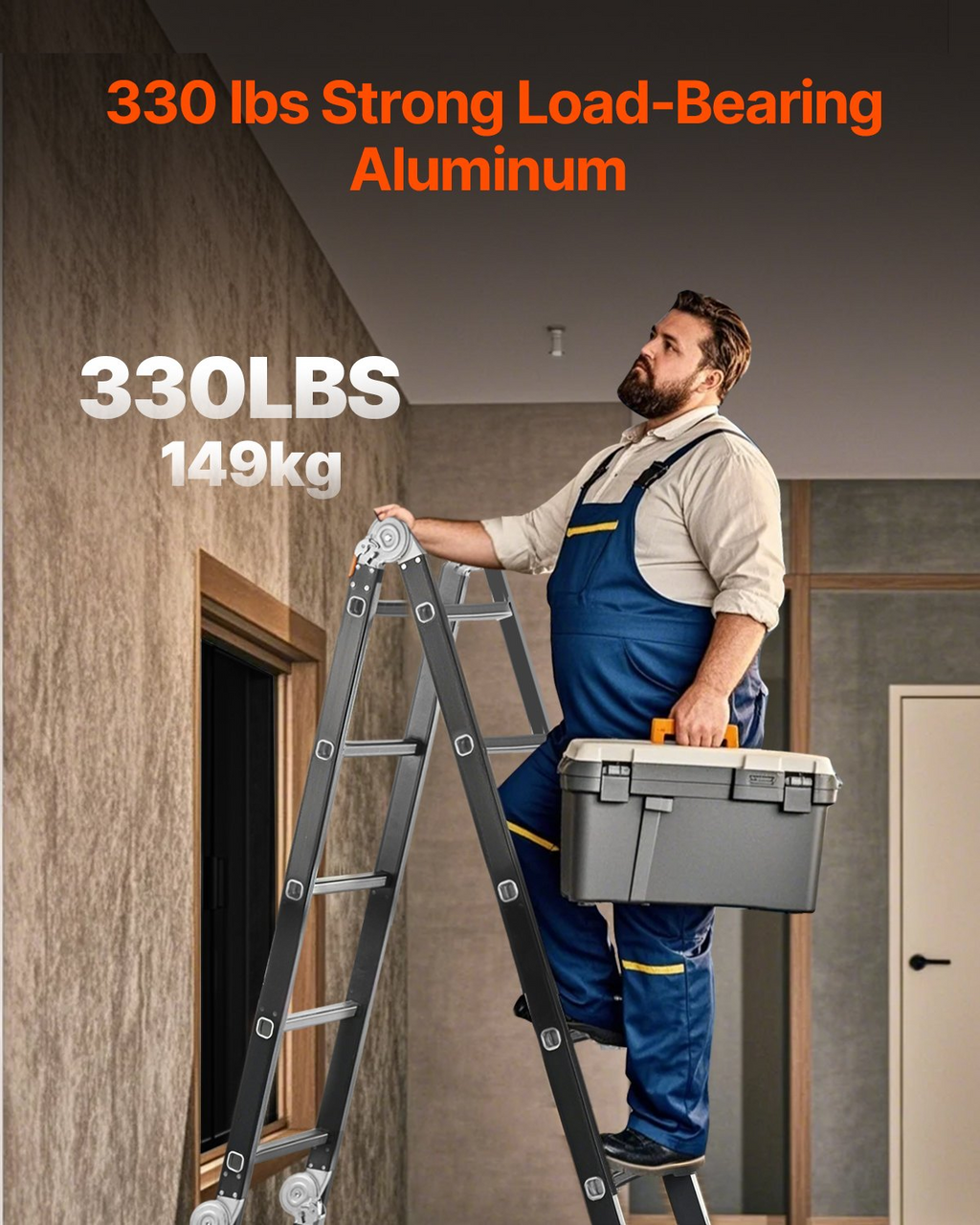Escalera plegable multiusos | VEVOR