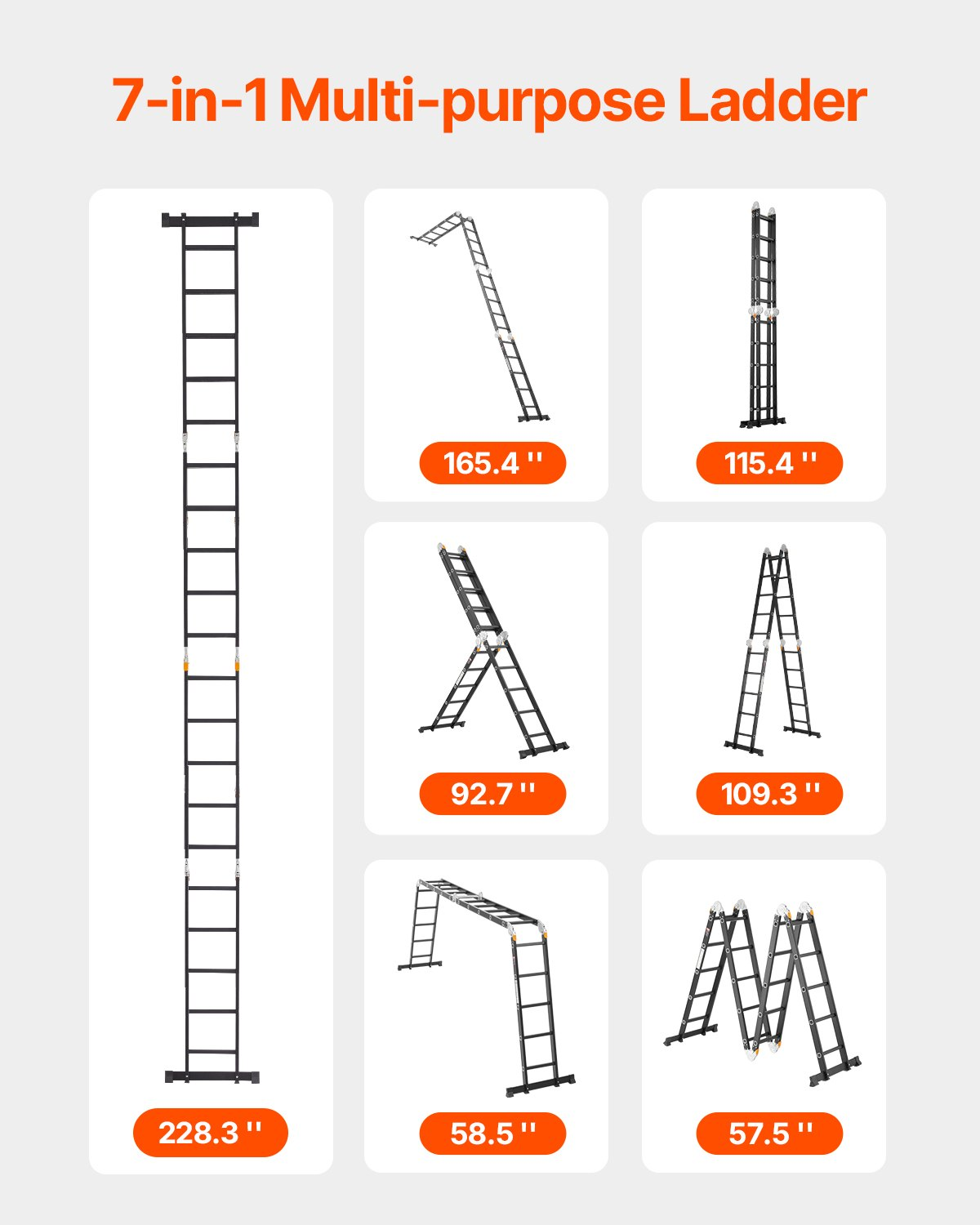 Escalera plegable multiusos