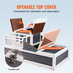 Casa para tortugas de 3 habitaciones | VEVOR