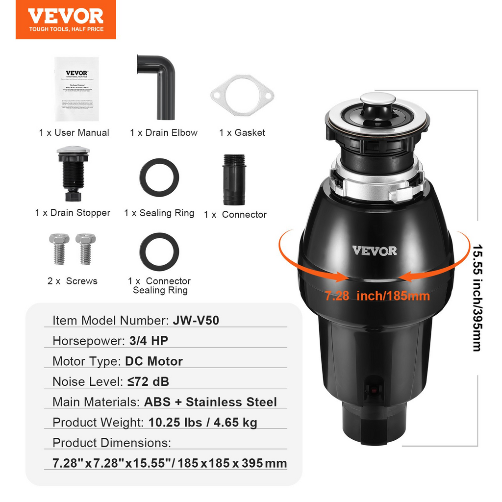 Triturador de basura | VEVOR