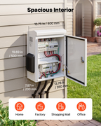 Caja eléctrica exterior, carcasa abatible impermeable IP65 TGDQX20168 | VEVOR