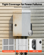 Caja eléctrica exterior, carcasa abatible impermeable IP65 TGDQX20168 | VEVOR