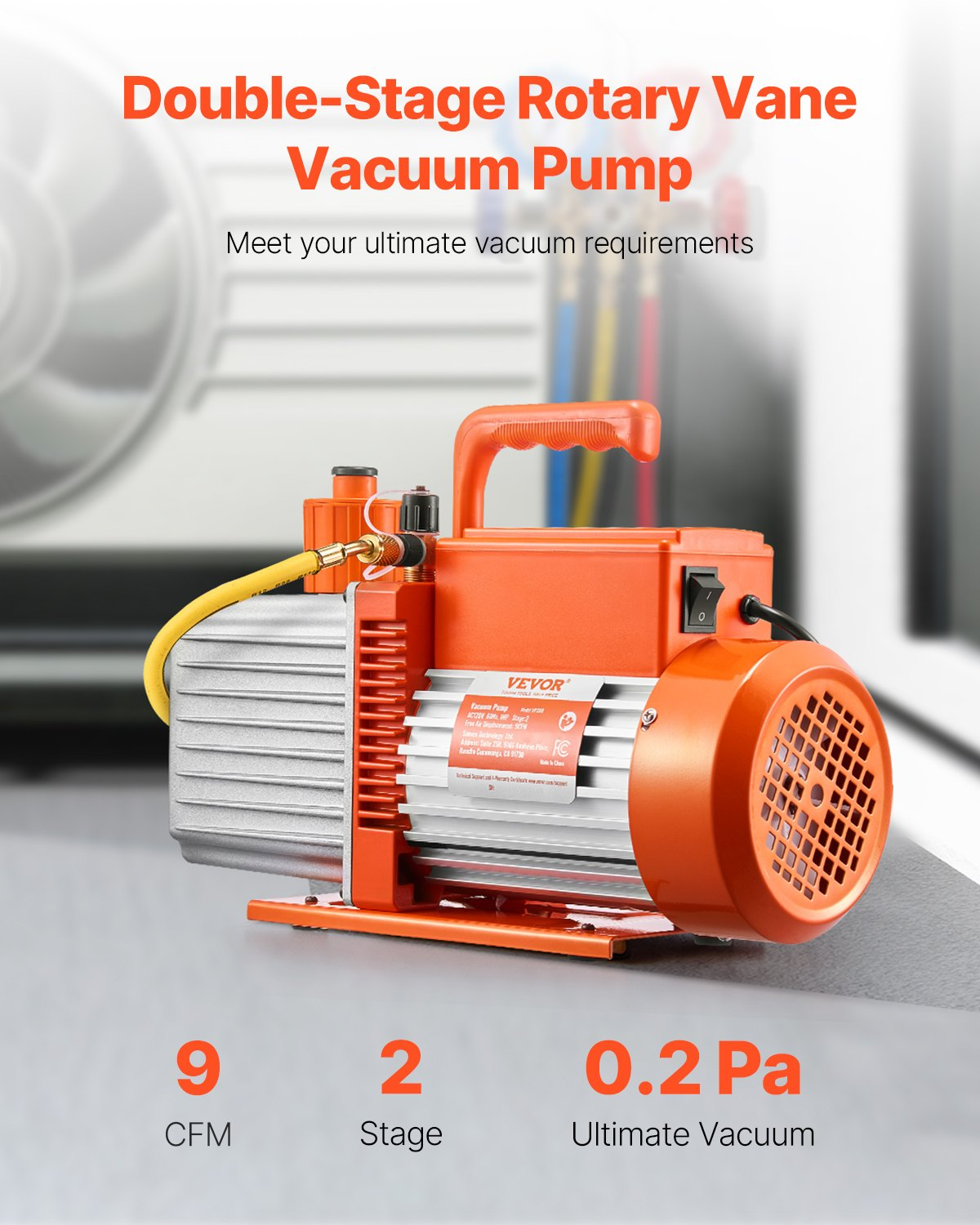 Bomba de vacío, 9 CFM