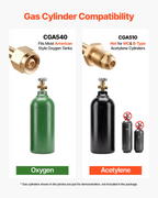 Kit de soplete de oxiacetileno con válvulas antirretorno YQYGGJTJHJ | VEVOR