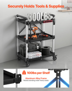 Carro utilitario, capacidad de 136 kg (300 lbs) | VEVOR