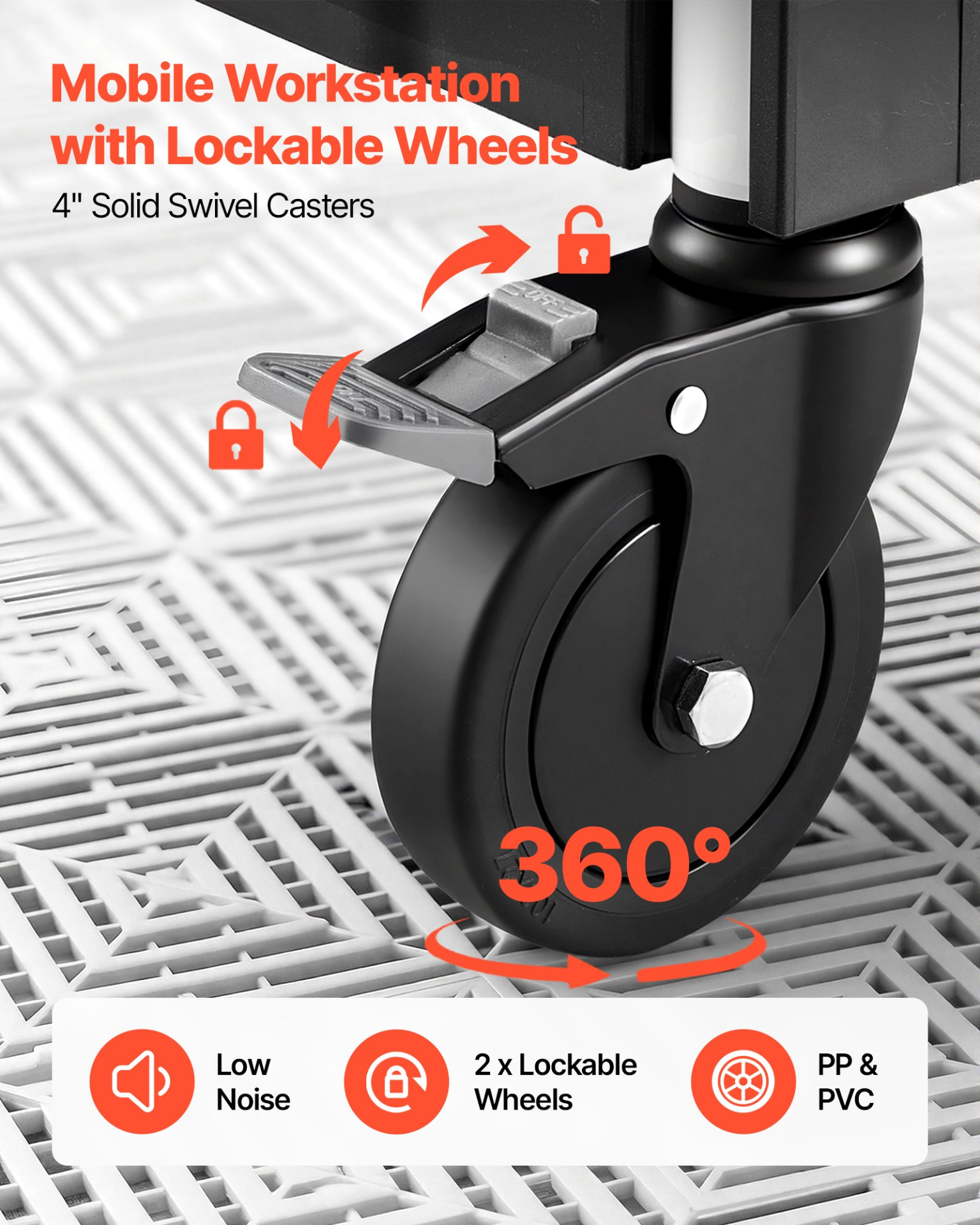 Carro utilitario, capacidad de 136 kg (300 lbs) | VEVOR
