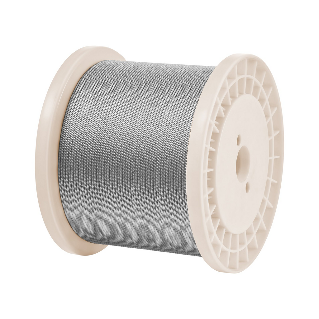 Cable de acero inoxidable de 1/8" y 1000 pies | VEVOR