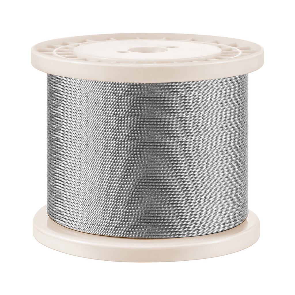 Cable de acero inoxidable de 1/8" y 1000 pies | VEVOR