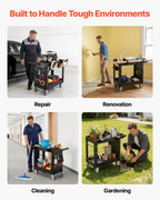 Carro utilitario, capacidad de 250 kg DXFSSYTCDX | VEVOR