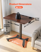 Miniatura del producto Escritorio de pie, 52,4 cm | VEVOR